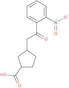 Cis-3-[2-oxo-2-(2-nitrophenyl)ethyl]cyclopentane-1-carboxylic acid
