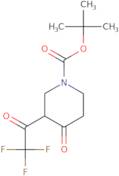 tert-Butyl 4-oxo-3-(trifluoroacetyl)piperidine-1-carboxylate