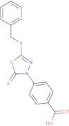 4-[5-(Benzylsulfanyl)-2-sulfanylidene-2,3-dihydro-1,3,4-thiadiazol-3-yl]benzoic acid