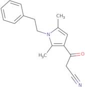 3-[2,5-Dimethyl-1-(2-phenylethyl)-1H-pyrrol-3-yl]-3-oxopropanenitrile