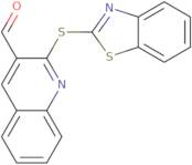 2-(1,3-Benzothiazol-2-ylsulfanyl)quinoline-3-carbaldehyde