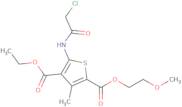 4-Ethyl 2-(2-methoxyethyl) 5-(2-chloroacetamido)-3-methylthiophene-2,4-dicarboxylate