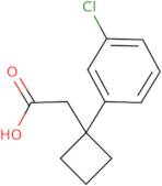 2-[1-(3-Chlorophenyl)cyclobutyl]acetic acid