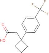 2-{1-[4-(Trifluoromethyl)phenyl]cyclobutyl}acetic acid