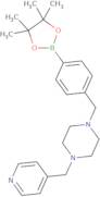 1-(Pyridin-4-ylmethyl)-4-(4-(4,4,5,5-tetramethyl-1,3,2-dioxaborolan-2-yl)benzyl)piperazine