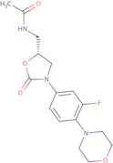 N-(((5R)-3-(3-Fluoro-4- (4-morpholinyl)phenyl)-2-oxo- 5-oxazolidinyl)methyl) acetamide