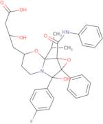 7-(4-Fluorophenyl)hexahydro-b,7-dihydroxy-1b-(1-methylethyl)-7a-phenyl-1a-[(phenylamino)carbonyl]-3H-oxireno[3,4]pyrrolo[2,1-b][1,3] oxazine-3-butanoic acid