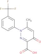 6-Methyl-4-oxo-1-[3-(trifluoromethyl)phenyl]-1,4-dihydropyridazine-3-carboxylic acid