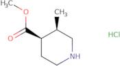 rac-methyl (3R,4R)-3-methylpiperidine-4-carboxylate hydrochloride, cis