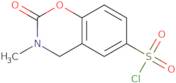 3-Methyl-2-oxo-3,4-dihydro-2H-1,3-benzoxazine-6-sulfonyl chloride
