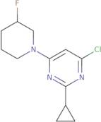 4-Chloro-2-cyclopropyl-6-(3-fluoropiperidin-1-yl)pyrimidine