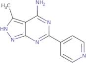 3-Methyl-6-(pyridin-4-yl)-1H-pyrazolo[3,4-d]pyrimidin-4-amine