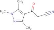 3-Oxo-3-(trimethyl-1H-pyrazol-4-yl)propanenitrile