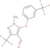 1-Methyl-3-(trifluoromethyl)-5-[3-(trifluoromethyl)phenoxy]-1H-pyrazole-4-carboxaldehyde