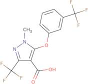 1-Methyl-3-(trifluoromethyl)-5-[3-(trifluoro-methyl)phenoxy]-1H-pyrazole-4-carboxylic acid