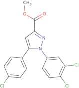 Methyl 5-(4-chlorophenyl)-1-(3,4-dichlorophenyl)-1H-pyrazole-3-carboxylate