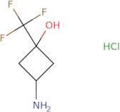 cis-3-Amino-1-(trifluoromethyl)cyclobutan-1-ol hydrochloride