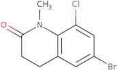 6-bromo-8-chloro-1-methyl-1,2,3,4-tetrahydroquinolin-2-one