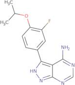 3-(3-fluoro-4-isopropoxyphenyl)-1H-pyrazolo[3,4-d]pyrimidin-4-amine