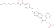 N-[[2-[[[4-[[[(Hexyloxy)carbonyl]amino]carbonyl]phenyl]amino]methyl]-1-methyl-1H-benzimidazol-5-yl]carbonyl]-N-2-pyridinyl-β-alanine
