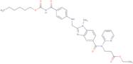 N-[[2-[[[4-[[[(Hexyloxy)carbonyl]amino]carbonyl]phenyl]amino]methyl]-1-methyl-1H-benzimidazol-5-yl]carbonyl]-N-2-pyridinyl-β-alanine ethyl ester