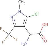 2-Amino-2-[5-chloro-1-methyl-3-(trifluoromethyl)-1H-pyrazol-4-yl]aceticacid