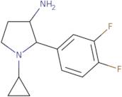 1-Cyclopropyl-2-(3,4-difluorophenyl)pyrrolidin-3-amine