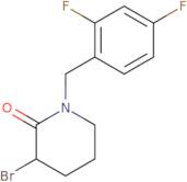 3-Bromo-1-[(2,4-difluorophenyl)methyl]piperidin-2-one