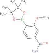 3-Methoxy-4-(tetramethyl-1,3,2-dioxaborolan-2-yl)benzamide