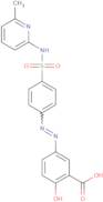 2-Hydroxy-5-[2-[4-[[(6-methyl-2-pyridinyl)amino]sulfonyl]phenyl]diazenyl]benzoic acid