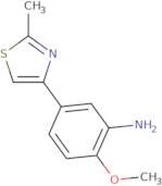 2-Methoxy-5-(2-methylthiazol-4-yl)aniline