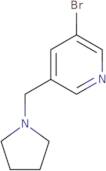 3-Bromo-5-[(pyrrolidin-1-yl)methyl]pyridine