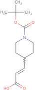 (2E)-3-{1-[(tert-Butoxy)carbonyl]piperidin-4-yl}prop-2-enoic acid