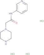 2-(piperazin-1-yl)-N-(pyridin-3-yl)acetamide trihydrochloride
