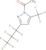 1-Acetyl-3(5)-heptafluoropropyl-5(3)-(trifluoromethyl)pyrazole