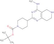 tert-Butyl 4-[4-(methylamino)-5,6,7,8-tetrahydropyrido[4,3-d]pyrimidin-2-yl]piperidine-1-carboxyla…