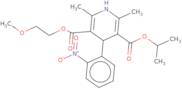 (RS)-Isopropyl 2-methoxyethyl 1,4-dihydro-2,6-dimethyl-4-(2-nitrophenyl)pyridine-3,5-dicarboxylate