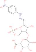 2,5-Anhydro-4-o-α-L-idopyranuronosyl-D-mannose 1-[(4-nitrophenyl)hydrazone] 6-(hydrogen sulfate)