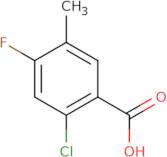 2-Chloro-4-fluoro-5-methylbenzoic acid