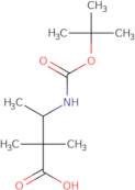 3-([(tert-Butoxy)carbonyl]amino)-2,2-dimethylbutanoic acid