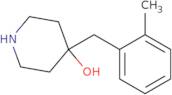 4-[(2-Methylphenyl)methyl]piperidin-4-ol