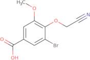 3-Bromo-4-(cyanomethoxy)-5-methoxybenzoic acid