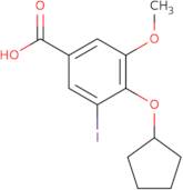 4-(Cyclopentyloxy)-3-iodo-5-methoxybenzoic acid