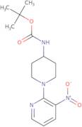 tert-Butyl 1-(3-nitropyridine-2-yl)piperidine-4-ylcarbamate