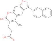 3-[5-Methyl-3-(naphthalen-2-yl)-7-oxo-7H-furo[3,2-G]chromen-6-yl]propanoic acid