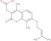 2-{4,8-Dimethyl-7-[(3-methylbut-2-en-1-yl)oxy]-2-oxo-2H-chromen-3-yl}acetic acid