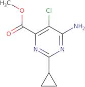 Methyl 6-amino-5-chloro-2-cyclopropyl-4-pyrimidinecarboxylate