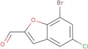 7-Bromo-5-chloro-1-benzofuran-2-carbaldehyde