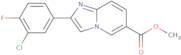 Methyl 2-(3-chloro-4-fluorophenyl)imidazo-[1,2-a]pyridine-6-carboxylate