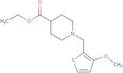 Ethyl 1-[(3-methoxythien-2-yl)methyl]piperidine-4-carboxylate